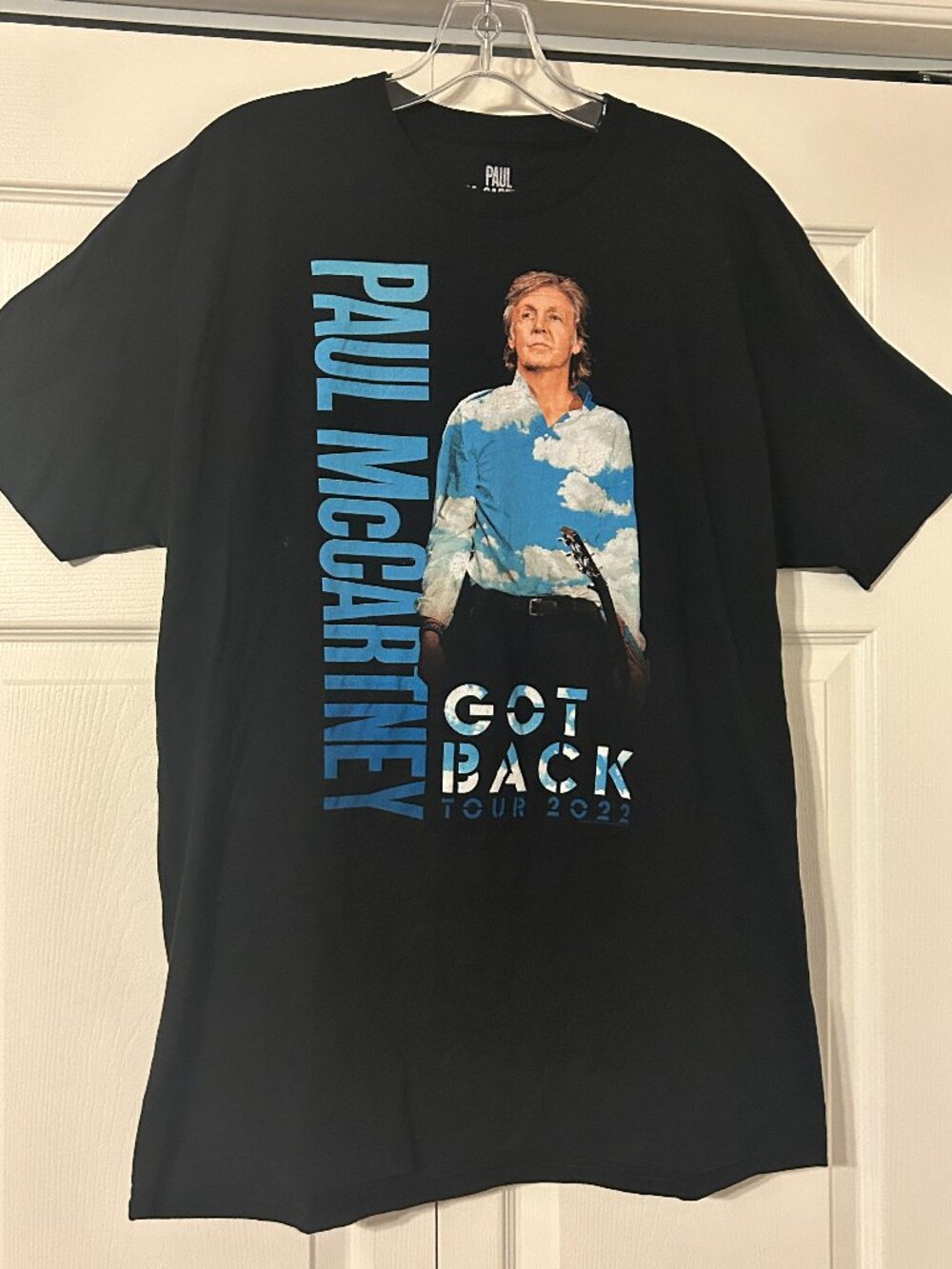 PAUL MCCARTNEY Sz XL Black "Got Back" 2022 Concert Tour Graphic T-Shirt